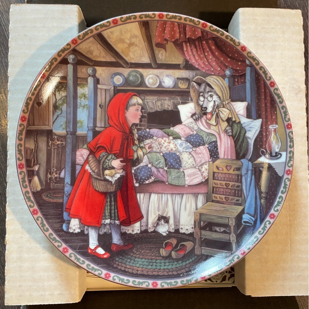 Edwin M. Knowles "Little Red Riding Hood" Collector Plate – Limited Edition (198
